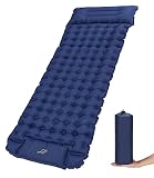 Zawaer Colchoneta De Camping Inflable Ultraligera para Dormir con Almohada, Esterilla Camping,Colchones Campings Autohinchable, Esterilla Dormir, para Exteriores, Senderismo