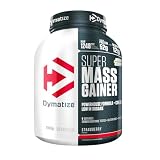 Dymatize Super Mass Gainer Strawberry 2943g - Polvo Para Ganar Peso + Carbohidratos, Creapure Creatina, BCAA y Caseína