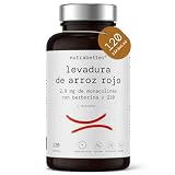 Levadura de arroz rojo 2,9 mg Monacolinas con Berberina 250 mg y Q10 | 120 cápsulas veganas | Controla nivel de colesterol, Bienestar Cardiovascular, mantiene equilibrio metabólico | nutrabetter®