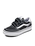 Vans Brooklyn LS V, Zapatillas Unisex niños, Suede Canvas Black White 20 EU