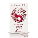 Soria Natural Chinasor 33 Geng Nian Qi Wan – Comprimidos que regulan el Yin y el Yang – Comprimidos de las Cuatro Inversiones Angélicas- Plantas Medicinales de Origen Asiático - 30 comprimidos de 1,5g
