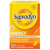 Supradyn Energy 30 Comprimidos con 13 vitaminas, 9 minerales y Coenzima Q10 | Multivitamínico con 13 vitaminas y 9 minerales; reduce el cansancio y mantiene tu energía diaria