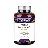 Triple Magnesio Complex con Bisglicinato + Malato + Taurato | Energía Cansancio Fatiga y Sistema Nervioso, con Vitamina B6, 120 Cápsulas Nutralie