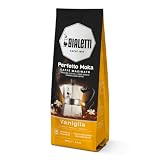 Bialetti - Perfetto Moka Vanilla: Café Molido Tueste Medio, Aroma de Vainilla, 250g, Paquete con Válvula Unidireccional para Preservar el Sabor