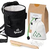 Igoera® Original Kit de Escalada | Set con, Cepillo de Boulder y Bola de magnesio| El trío de Accesorios de Escalada Que estabas Buscando