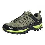 CMP Rigel Low Trekking Shoes Wp, Zapatillas de Deporte Hombre, Kaki Acido, 43 EU