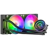 Mars Gaming ML-ONE240, Refrigeración Líquida CPU, TDP 400 W, Espejo Infinito, 2 Ventiladores FRGB Silenciosos, Multisocket Universal, Negro