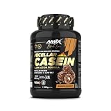 Amix™ Black Micellar Casein 1000g – Caseína Micelar de Liberación Lenta con DigeZyme® y Bajo en Azúcares y Grasas - Sabor Bombon Crunchy