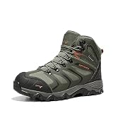 NORTIV 8 Botas Trekking Zapatilla Senderismo Hombre,Verde,42
