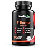 Navitalife F-Burner - con L-Carnitina Carnipure y Extractos Naturales | Fórmula Completa con Té Verde, Garcinia, Café Verde y Cúrcuma | Energía y Rendimiento para Rutinas Activas | 90 Cápsulas