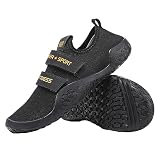 JiuQing Deadlift Shoes Hombres Mujeres Levantamiento De Pesas Squat Shoes Barefoot Fitness Cross-Trainer Sneaker para Gimnasio Interior,Negro,39 EU