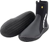 Cressi Reeftech Boots 5mm S (38/39 EU) - Escarpines de Neopreno Negro de 5 mm con Doble Forro Ideales para Deportes Acuáticos, Especialmente Diseñados para Proteger los Pies del Frío, S (38/39)