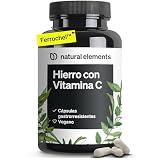 Ferrochel™ Hierro con Vitamina C (42mg) - 180 Cápsulas gastrorresistentes - 20mg de bisglicinato de hierro (quelato de hierro) - Materia prima de primera calidad - Probado en laboratorio y vegano