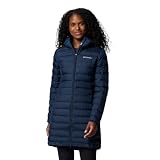 Columbia Chaqueta Larga de Plumón con Capucha para Mujer, Lake 22 II