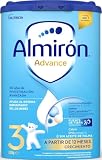 Almirón Advance 3, Leche en Polvo de Crecimiento para Bebé, Fórmula Patentada, Leche Almirón 3 con Vitaminas C y D, Sin Aceite de Palma, Ayuda al Sistema Inmunitario, Leche Bebé Desde 12 Meses, 800g