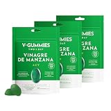 V Gummies Gominolas de Vinagre de Manzana con Vitamina C y Pectina | Apple cider vinegar gummies sabor natural a manzana, con vitamina C y pectina, veganas y sin gluten. 50 unidades (Pack 3)