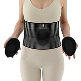 Banda de hernia umbilical. Faja hernia umbilical hombre y mujer. Cinturón para hernia de ombligo. Faja abdominal con 2 almohadillas de compresión - Faja hernia: ombligo, ventral y epigástrica (L/XL)