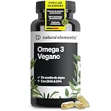Omega 3-1444mg de Aceite de Algas (DHA + EPA 675mg) - 90 cápsulas blandas clínicamente probadas