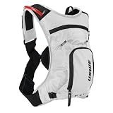 USWE MTB Hydro Mochila de hidratación con bolsillo de hidratación - Mochila de hidratación para ciclismo, BTT, BTT eléctrica y grava, mochila con bolsillo para agua (3 L, blanco)