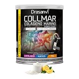 Drasanvi COLLMAR Colágeno Marino Hidrolizado con Ácido Hialurónico, Magnesio, Vitamina C | para Cartílagos, Huesos y Piel |Alta Dosis 9.717 mg/dia |300g de Polvo=28 Días | Sabor Limón