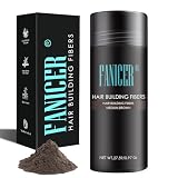 Fibras Capilares 27.5g,Hair Fiber,Llena y engrosa su Cabello,para Disimular Calvicie y Aumentar el volumen,Cabello completo en segundos,Marrón Medio