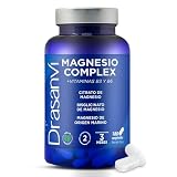 Magnesio Bisglicinato con Citrato y Magnesio Marino Drasanvi 180 Comp Puro