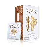 Nutra Tea Té de Jengibre y Ginseng | Té de Jengibre - 20 Bolsas Envasadas Individualmente - Infusión de Hierbas (1 Paquete)