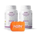 HSN Creatina Excell 1000mg Creapure® - Pack 2x 120 Cápsulas Vegetales