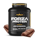BigMan Forza Protein Whey + Soja con Creatina, 2 kg, Chocolate | Proteína 80%. Concentrado de proteína de suero, aislado de soja, creatina monohidrato y MCT, casi 24 g de proteína por toma