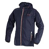 CMP Chaqueta Hombre Rain Fix Capucha, Armada, XXL