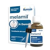 MELAMIL Humana Gotas Melatonina 1mg - Complemento Alimenticio para Ayudar a Conciliar el Sueño en Niños y Adultos - 30 ml