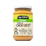 Drasanvi ECOSANA CREMA DE CACAHUETE CERTIFICADO BIO by - Fuente de proteínas - Alto contenido en fibra - 100% cacahuetes ecológicos - VEGANO - SIN GLUTEN - 350g