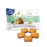 Nuvola Zero BiscoZero Limón y Jengibre, Galletas sin azúcar ni carbohidratos, Galletas Keto Proteicas, Sin Gluten ni Lactosa, Ricas en Fibra, Paquete de 10