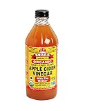 Bragg Organic Apple Cider Vinegar with the “Mother” – Vinagre de Manzana Ecológico, Crudo, Sin Filtrar y Sin Pasteurizar, Fermentado Naturalmente, 5% de Acidez, Botella de Vidrio de 473 ml