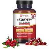 Arándano rojo de triple potencia 30 000 mg añadido con vitamina C - 180 comprimidos veganos I Comprimidos fáciles de tragar I Fabricado en el Reino Unido por Prowise Healthcare