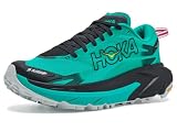Hoka Mafate 5 Black/Electric Aqua 7 para mujer, talla M