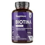 Biotina Pura 12000 mcg Vegana (365 Comprimidos) - Suplemento de Vitamina B7 | Para Mujer y Hombre, Contribuye al Mantenimiento Normal del Cabello (EFSA), Para 1 Año, Sin OGM ni Estearato de Magnesio