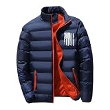 NUSGEAR Hombre Invierno Chaqueta De Pluma Ultra Ligero Plumiferos Cálido Capucha Otoño Abrigo Corto Para Hombre Con Cremallera Cazadora Outwear Deportivo Parka Abrigo Hombre Otoño Invierno Algodón