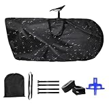 Genérico Bolsa de Transporte para Bicicleta | Bolsa de Almacenamiento Impermeable, De Viaje para Ciclismo En Carretera Bicicleta De Montaña,Transporte en Avión y Automóvil
