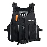 Owntop Chaleco de Ayuda a la Flotabilidad para Adultos y Adolescentes con Mochila de Hidratación, Silbato y Bolsillos, Chaleco de Natación Ajustable - Ideale para Kayak, Paddleboard, Pesca, Sup