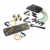 InnovaGoods® Tabla de Flexiones Multifuncional + Set de Bandas de Resistencia, Ejercicios para Pecho, Hombros, Espalda, Tríceps con Gomas elasticas musculacion, Ideal para Crear tu Gimnasio en casa