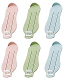 WUNZILO 6Pcs Podómetro de bebé y niño (0-8 años) - Regla de medición precisa en CM para el tamaño del Zapato, Dispositivo de medición Ajustable, sólido de ABS y juguetón - Evita Errores de Talla
