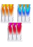 SANTA MADRE | Gel Energético con cafeína | Pack 9 unidades | 30CHO 100 CAF | Sabores variados: 3 orange, 3 strawberry, 3 cola | energy Gel | Tamaño 9x60g | Liquid Gel