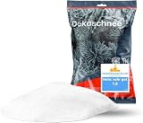 TK Gruppe Timo Klingler Nieve Artificial Real y Suave - 100 gr Aprox.2000 ml de Nieve esponjosa - Nieve Brillante para Decoración en Navidad (1x)