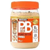 PBfit Original Crema de Cacahuete Desgrasado en Polvo - Mantequilla de Cacahuete Alta en Proteínas y Baja en Grasas - Proteína Vegetal para Batidos, Postres, Desayunos, Meriendas… - 225 g