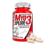 Beverly Myo3 Xplode - Inhibidor Miostatina - 120 cápsulas veganas - 30 servicios - Favorece el aumento de la masa muscular