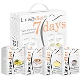 Alimentos proteicos Line@diet en una caja completa para 7 días: opción MISTO C = 28 preparados proteicos (bolsas de proteínas) sin carbohidratos ni azúcar.