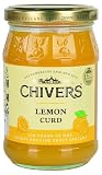 Chivers Lemon Curd, auténtica mermelada inglesa para los amantes de los limones dulces, ideal para el desayuno, en panecillos, 6 unidades, 320 g