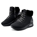 JOMIX Botines Deportivos Mujer con Cámara de Aire Cálidos y Antideslizantes Caña Media Invierno Ciudad Trabajo WWB255288 Negro 37