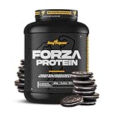 BigMan Forza Protein Whey + Soja con Creatina, 2 kg, Galleta Negra | Proteína 80%. Concentrado de proteína de suero, aislado de soja, creatina monohidrato y MCT, casi 24 g de proteína por toma